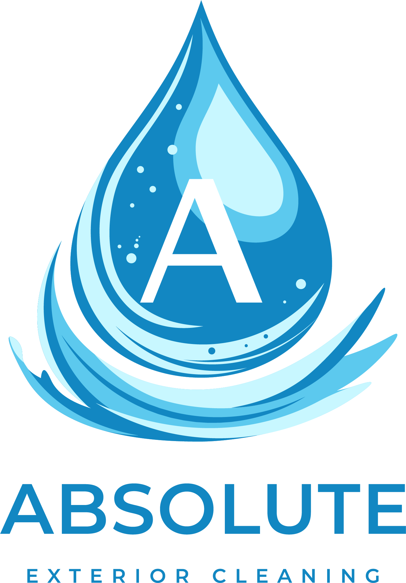Absolute Exterior Cleaning logo with blue text